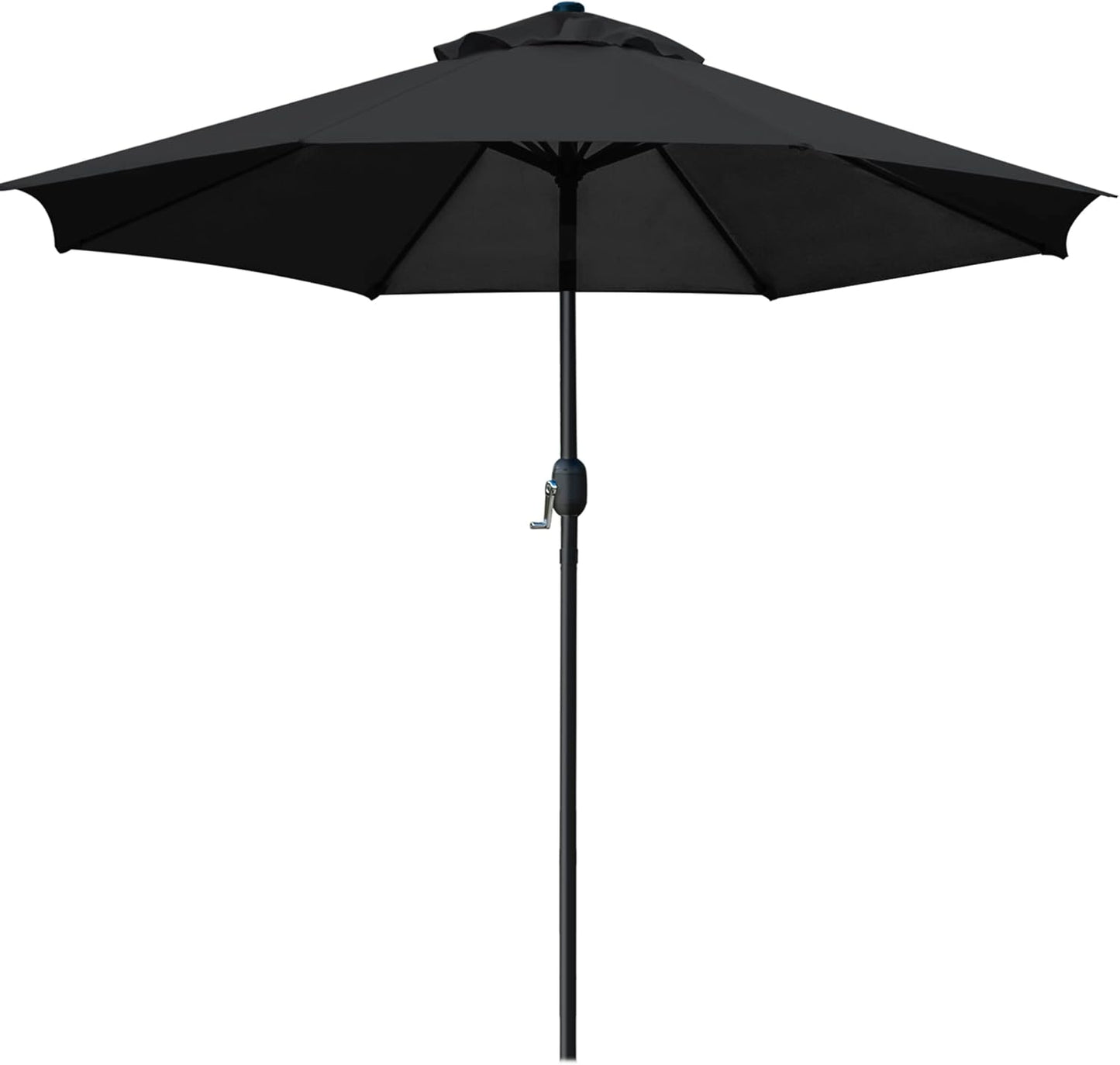 9' Patio Umbrella Outdoor Table Umbrella with 8 Sturdy Ribs (Beige)