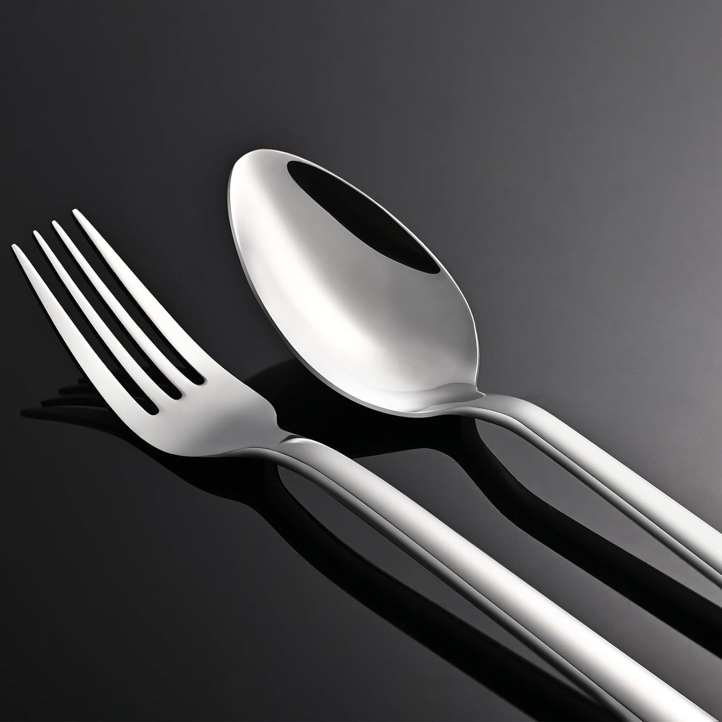 Silverware Set, 20 Piece Flatware Cutlery Set for 4, 18/10 Stainless Steel Silverware Mirror Polished Dishwasher Safe for Home, Restaurant, Wedding, Party(Silver, 20 Pieces for 4)