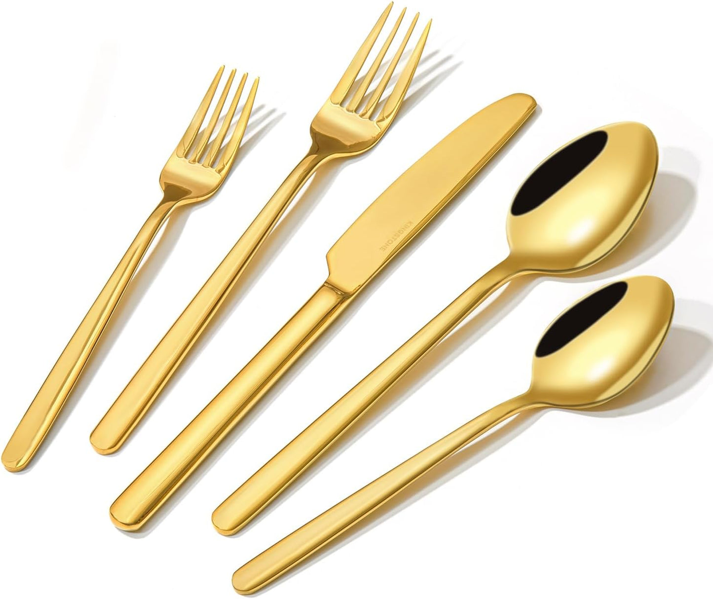 Silverware Set, 20 Piece Flatware Cutlery Set for 4, 18/10 Stainless Steel Silverware Mirror Polished Dishwasher Safe for Home, Restaurant, Wedding, Party(Silver, 20 Pieces for 4)