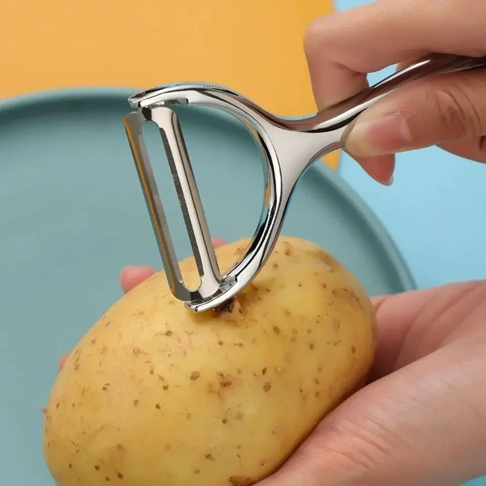 Stainless Steel Fruit & Vegetable Peeler – Multifunctional Design