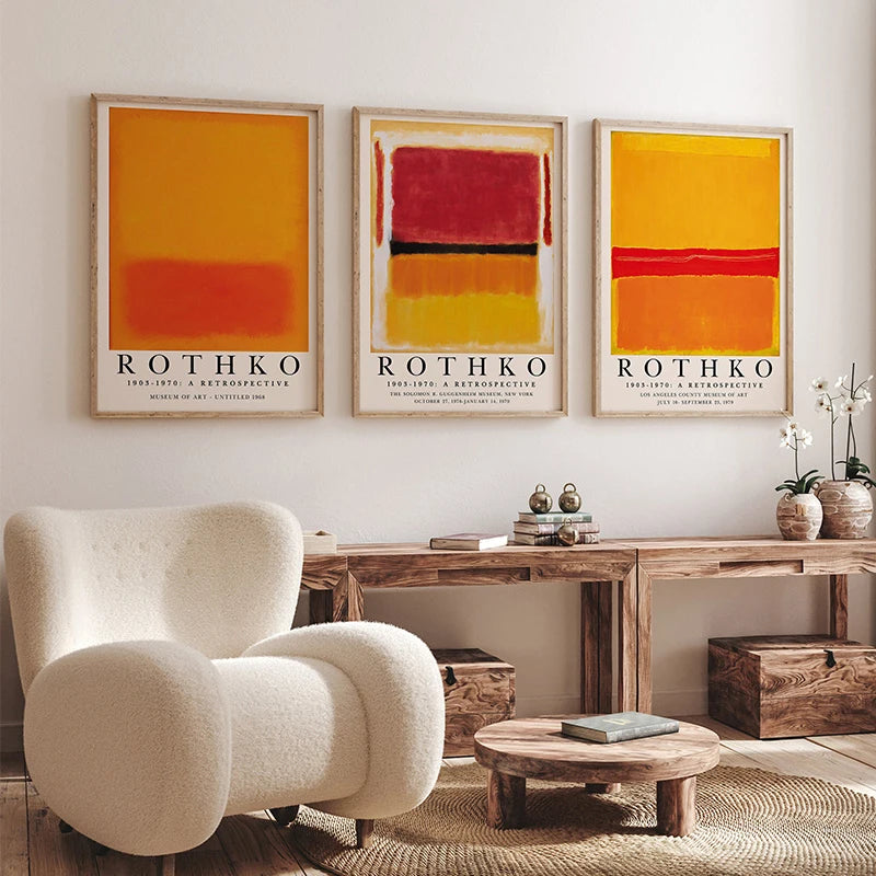 Abstract Canvas Wall Art – Modern Vertical Unframed Print for Home or Office