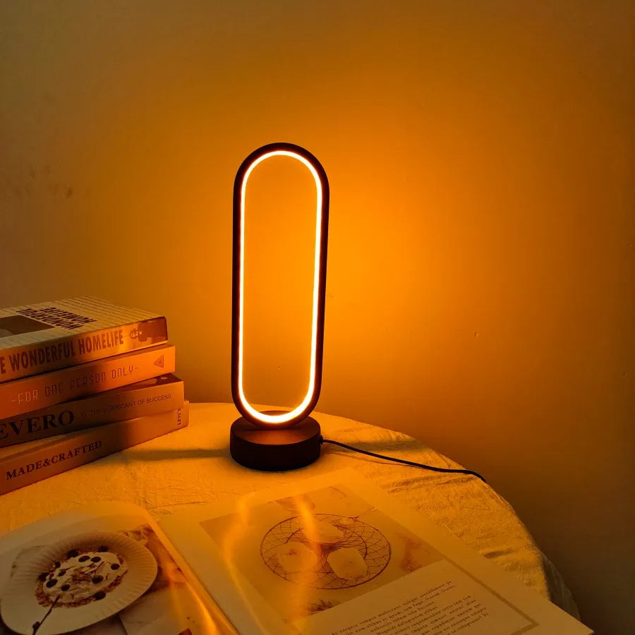 USB Table Lamp with Bulb – Soft Light for Bedroom Use
