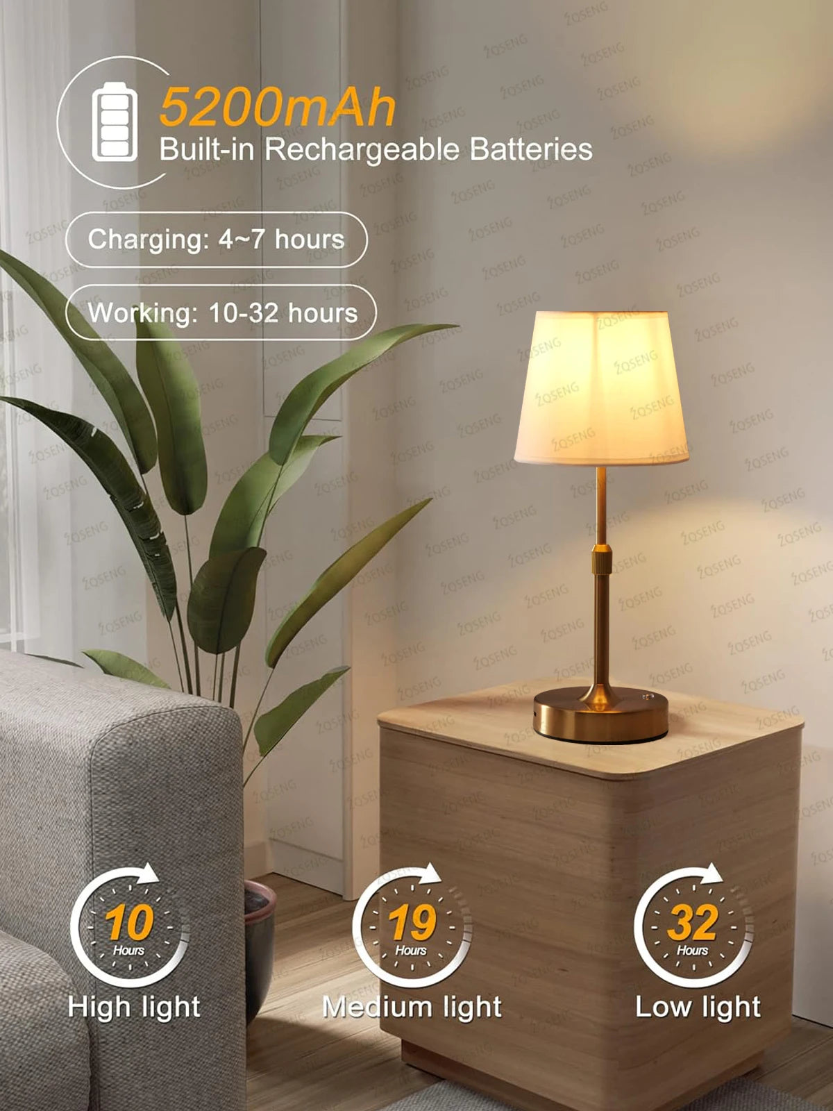 Adjustable Rechargeable LED Table Lamp