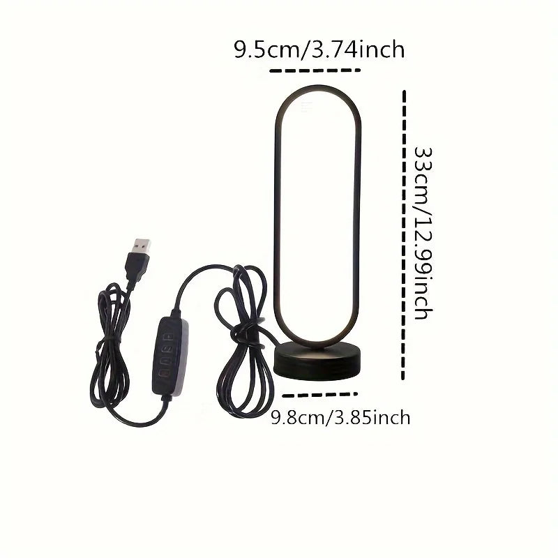USB Table Lamp with Bulb – Soft Light for Bedroom Use