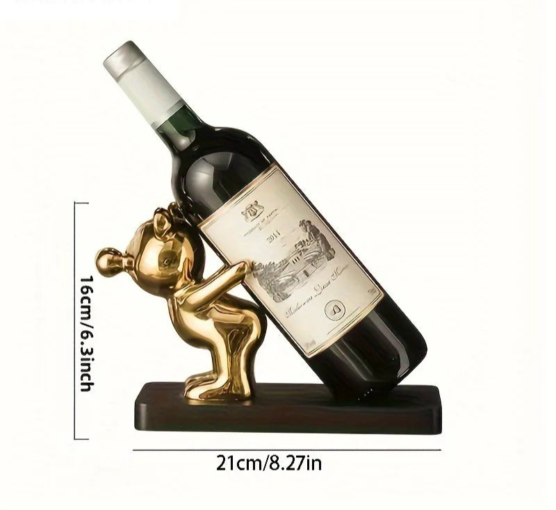 Creative Wine Rack – Ceramic Cartoon Design
