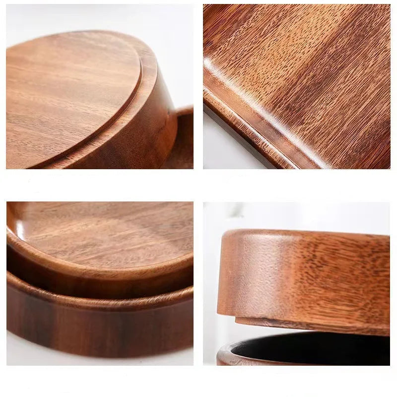 Solid Walnut Wood Boat Bowl