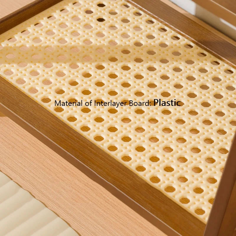 2-Tier Bamboo Multi-Purpose Storage Shelf for Kitchen or Bathroom