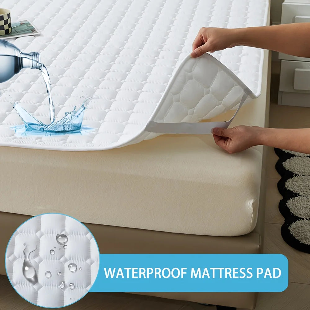 Waterproof Quilted Mattress Pad – Breathable & Protective