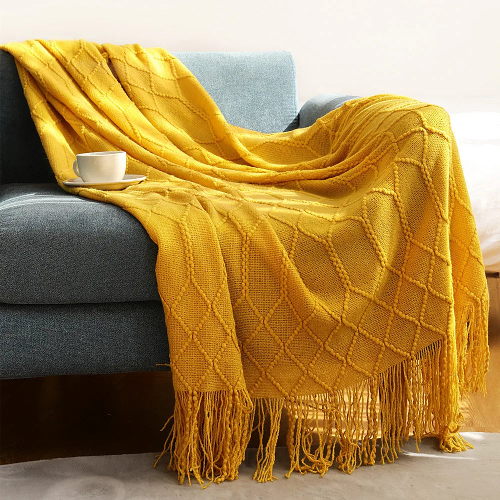 Wearable Acrylic Throw Blanket – Soft, Lightweight & Travel-Friendly