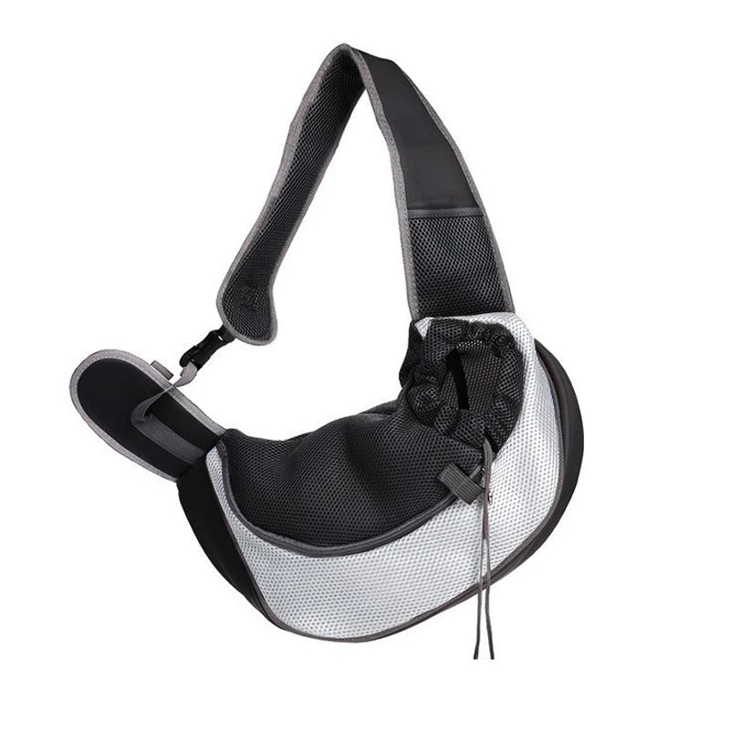 Breathable Pet Carrier Sling – Hands-Free Travel Bag for Small Dogs & Cats