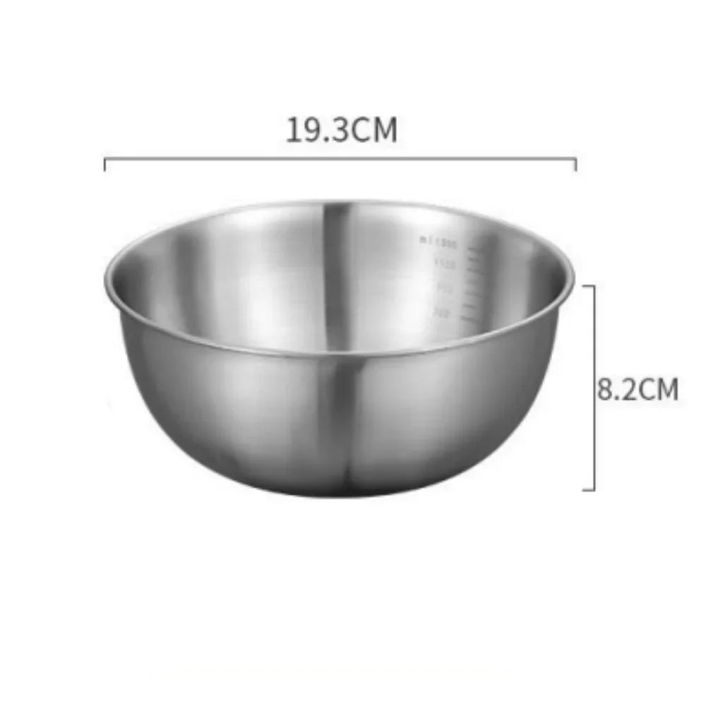Stainless Steel Mixing Bowl Set – Set of 3 Sizes