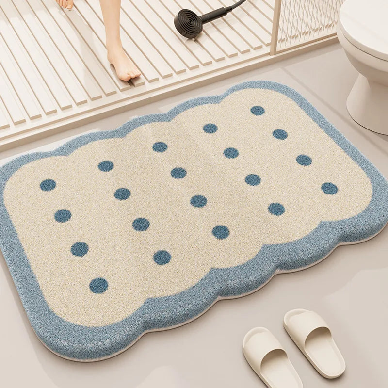 Thickened Coral Velvet Bathroom Mat – Non-Slip & Absorbent
