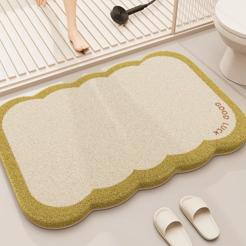 Thickened Coral Velvet Bathroom Mat – Non-Slip & Absorbent