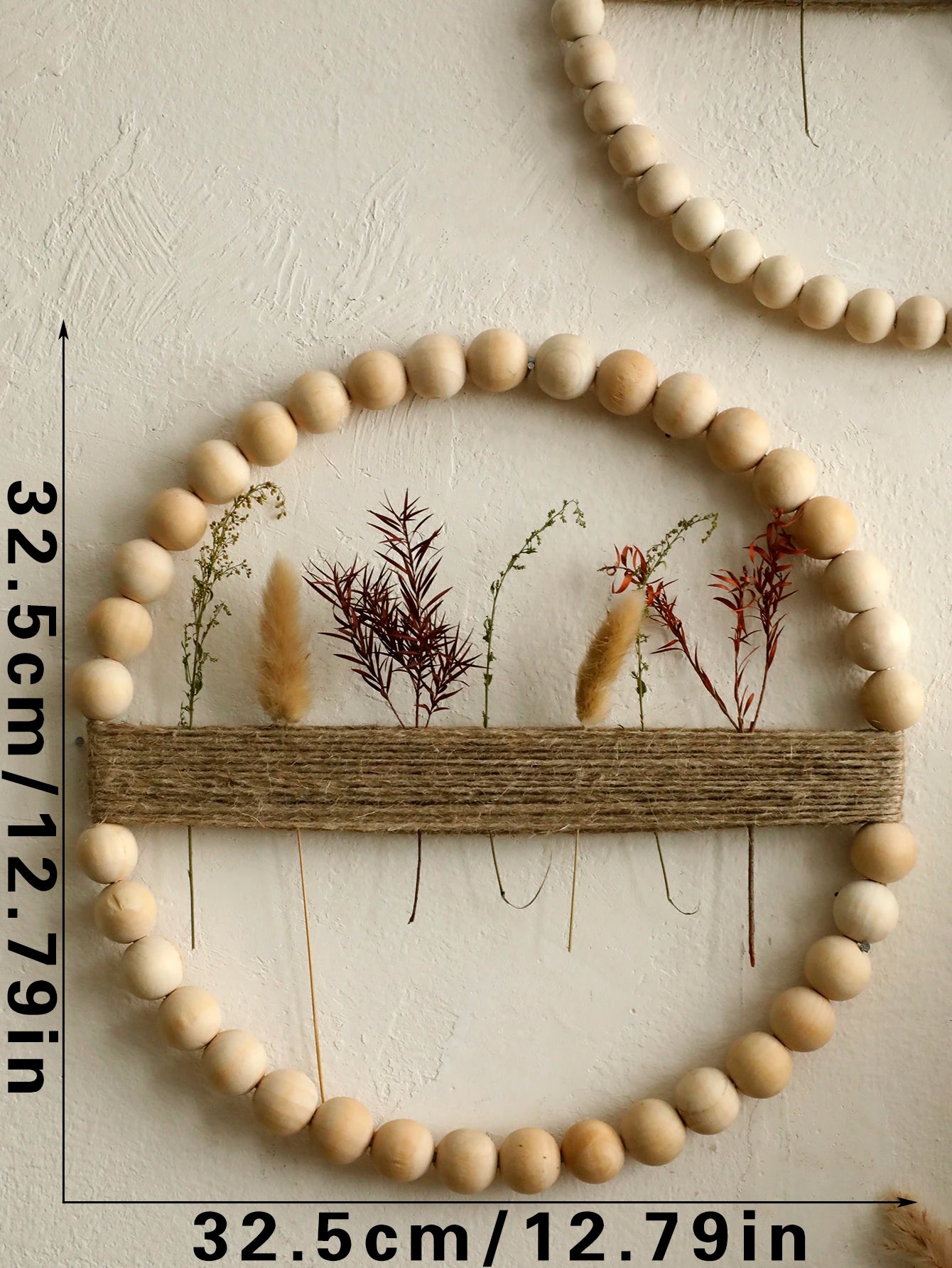Wooden Plant Wall Hanging Decor – Modern Natural Art Piece