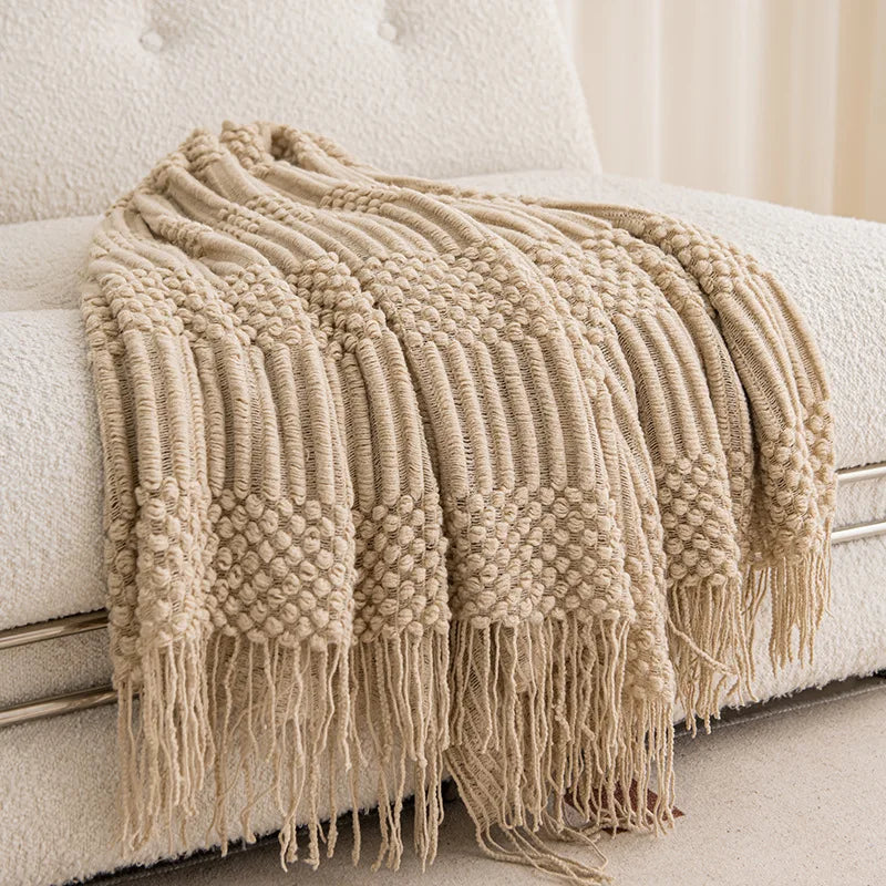Wearable Acrylic Throw Blanket – Soft, Lightweight & Travel-Friendly