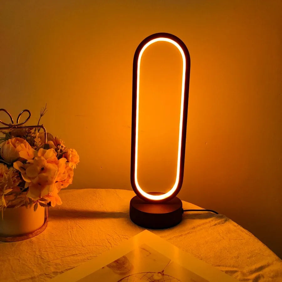 USB Table Lamp with Bulb – Soft Light for Bedroom Use