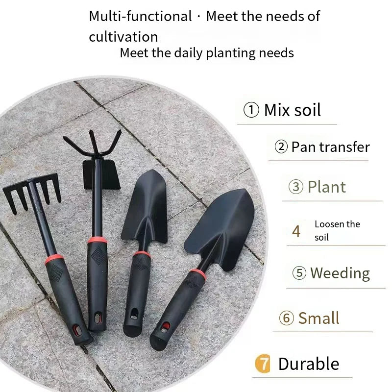 4-Piece Heavy-Duty Garden Tool Set – Alloy Steel Construction