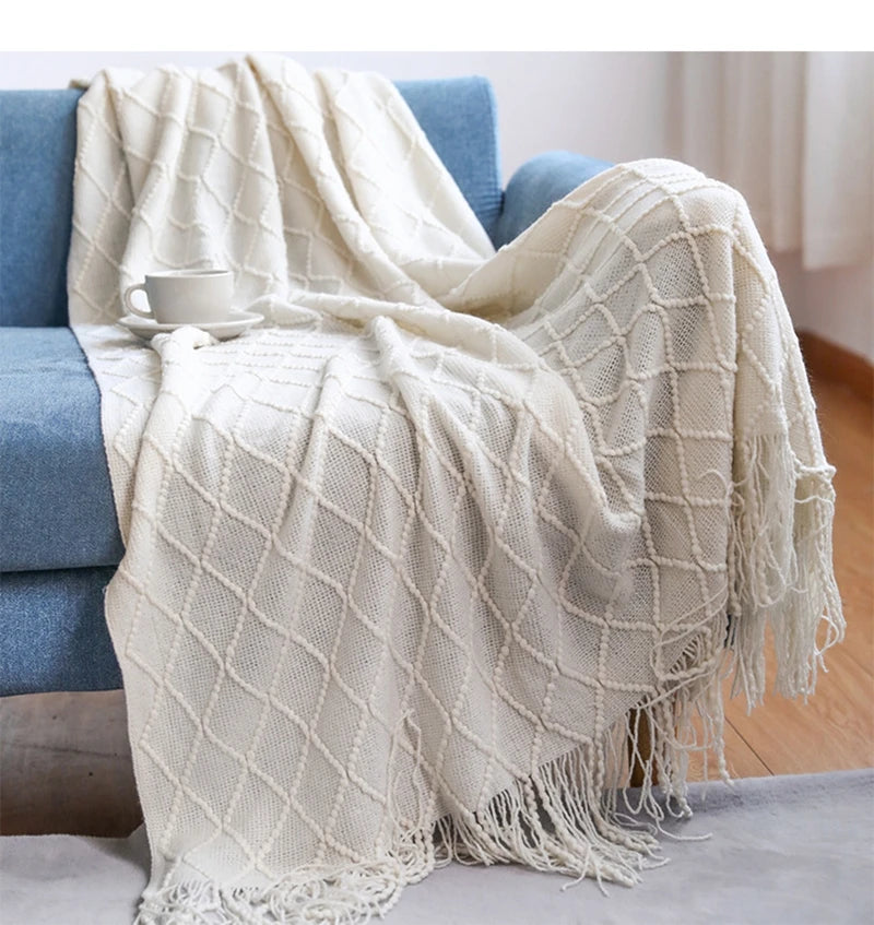 Wearable Acrylic Throw Blanket – Soft, Lightweight & Travel-Friendly