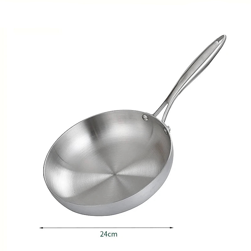304 Stainless Steel Non-Stick Frying Pan – For Gas & Induction Cookers