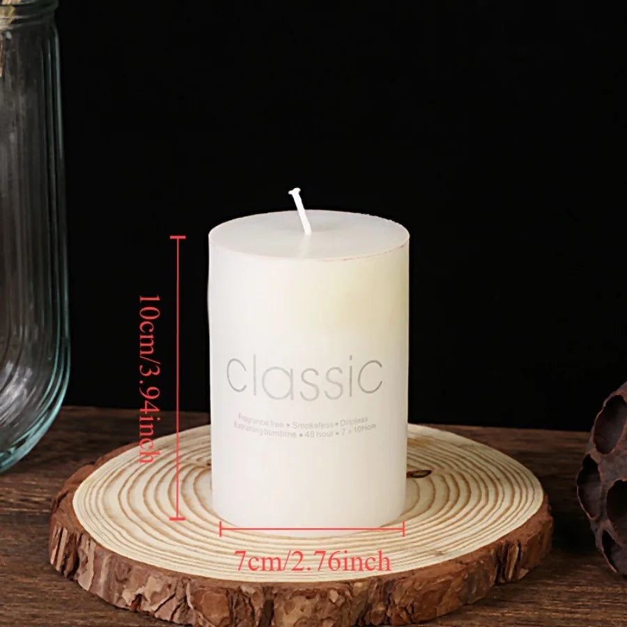 1pc white Colored Flame Art Candles