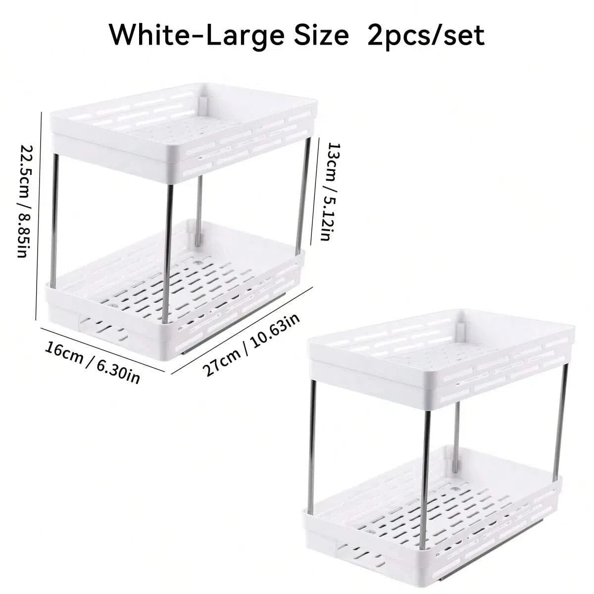 Tier Sliding Spice Rack – Multipurpose Kitchen Drawer Organizer