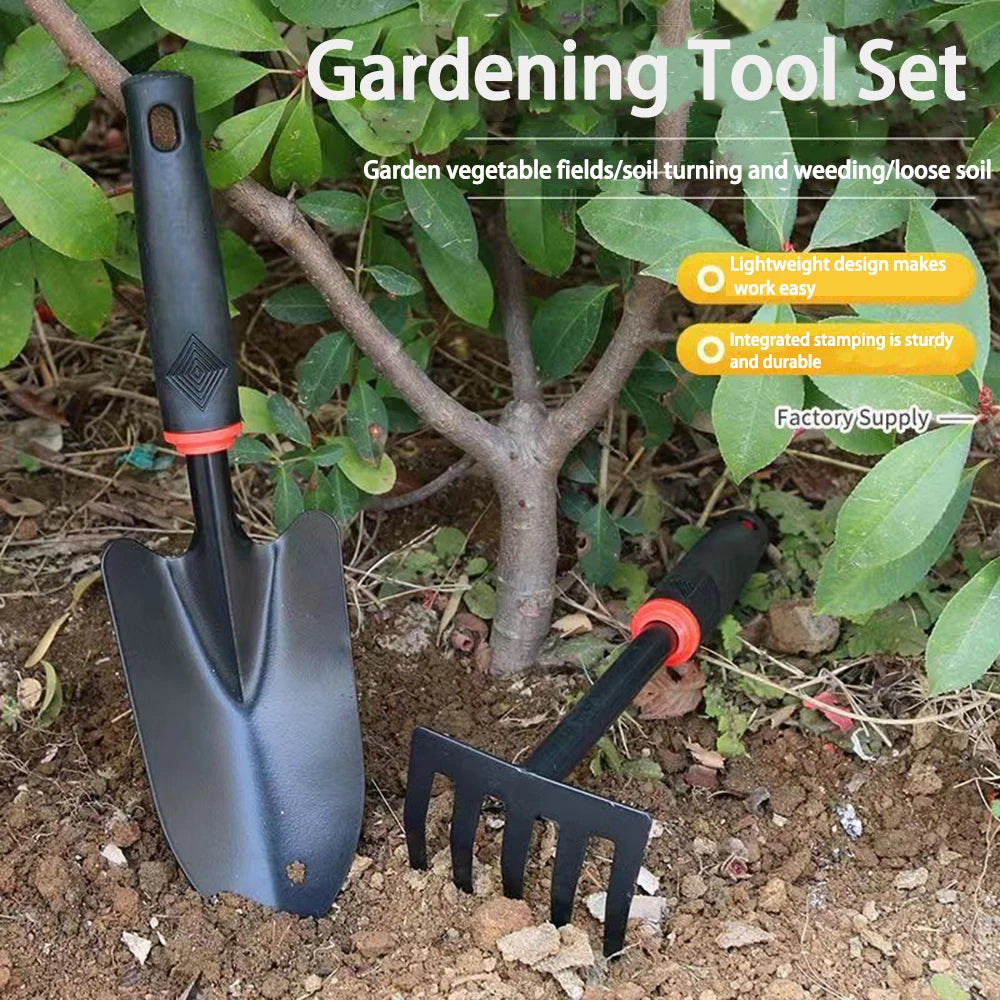 4-Piece Heavy-Duty Garden Tool Set – Alloy Steel Construction