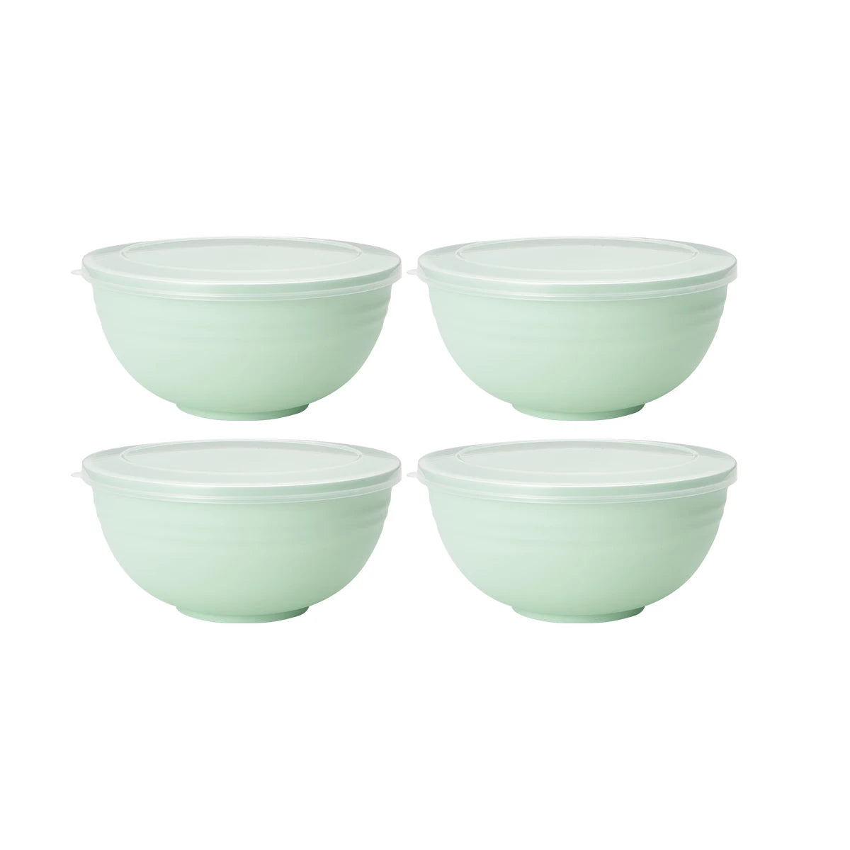 Plastic Food Storage Bowl with Lid – Approx. 32 fl oz Capacity