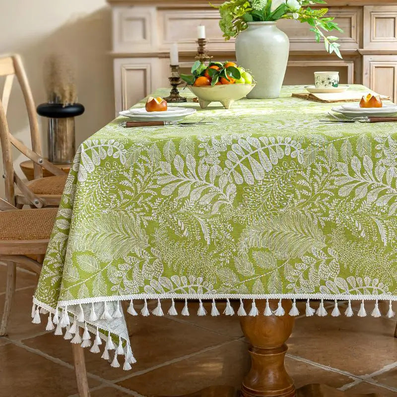 Thanksgiving-Inspired Pastoral Tablecloth – Oilproof & Decorative