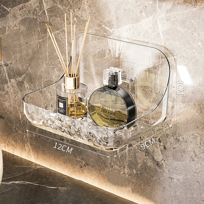 Wall-Mounted Bathroom Storage Tray – Punch-Free Installation