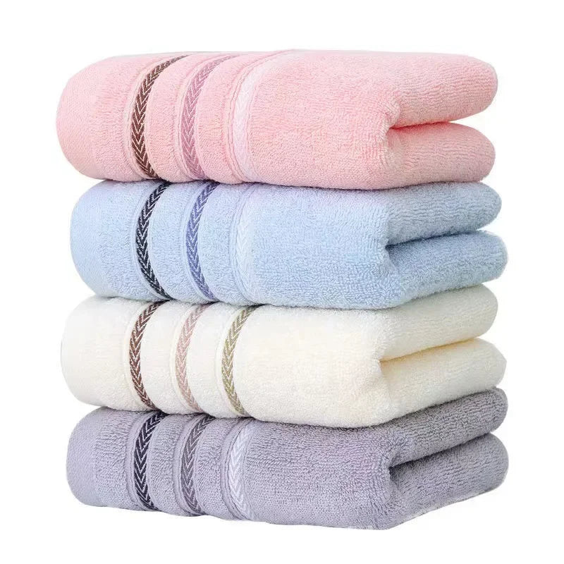 100% Cotton Striped Face Towel