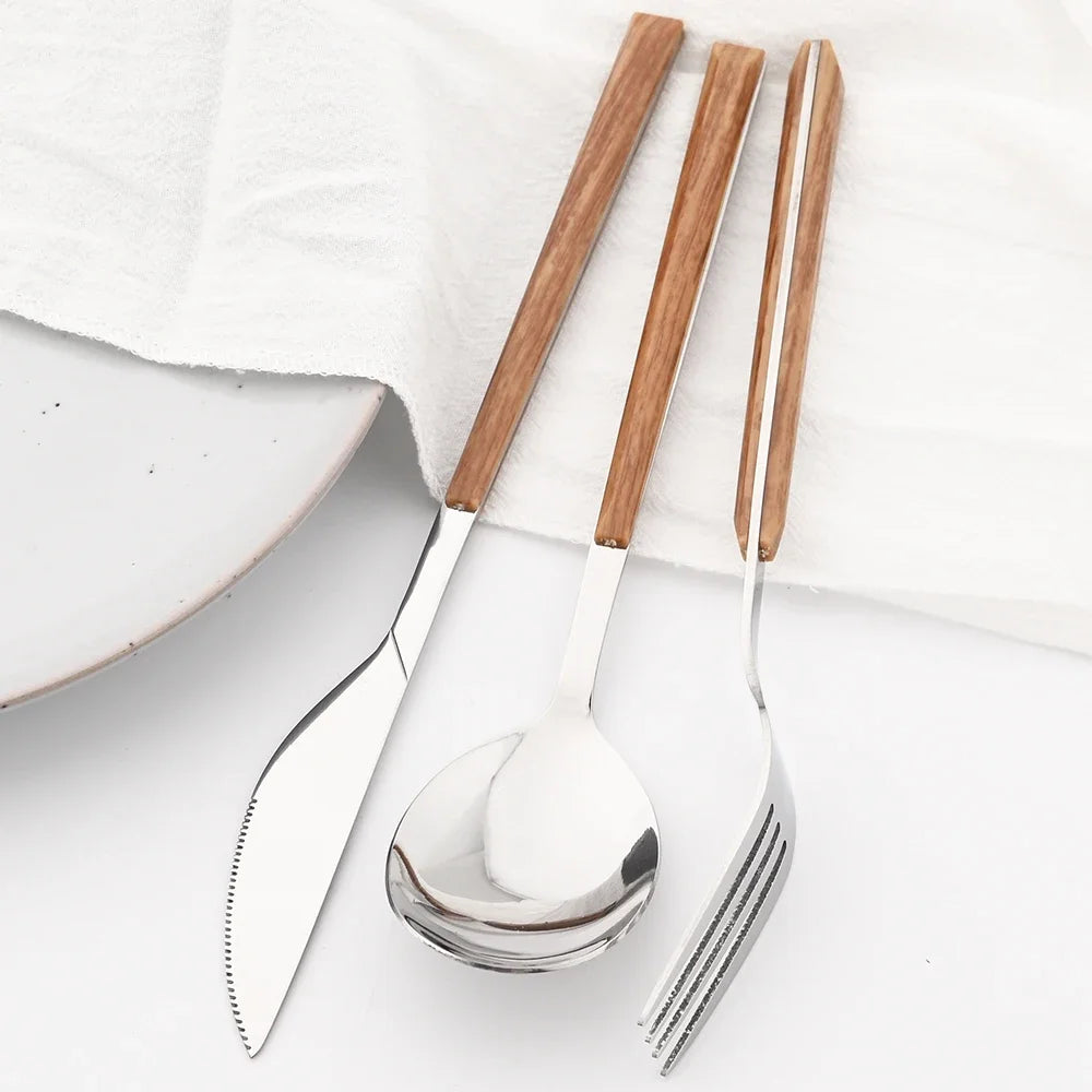 24-Piece Stainless Steel Flatware Set – Service for 6