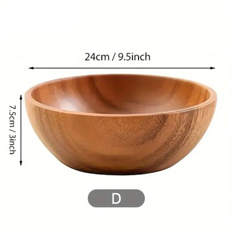 Acacia Wooden Bowl – Multi-Purpose & Eco-Friendly