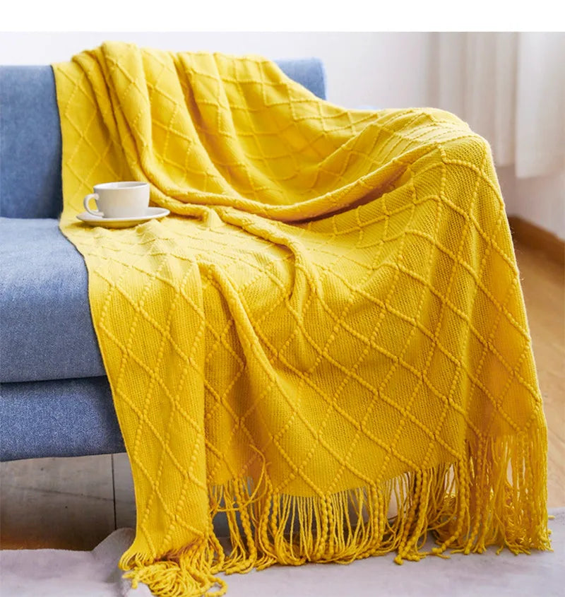 Wearable Acrylic Throw Blanket – Soft, Lightweight & Travel-Friendly