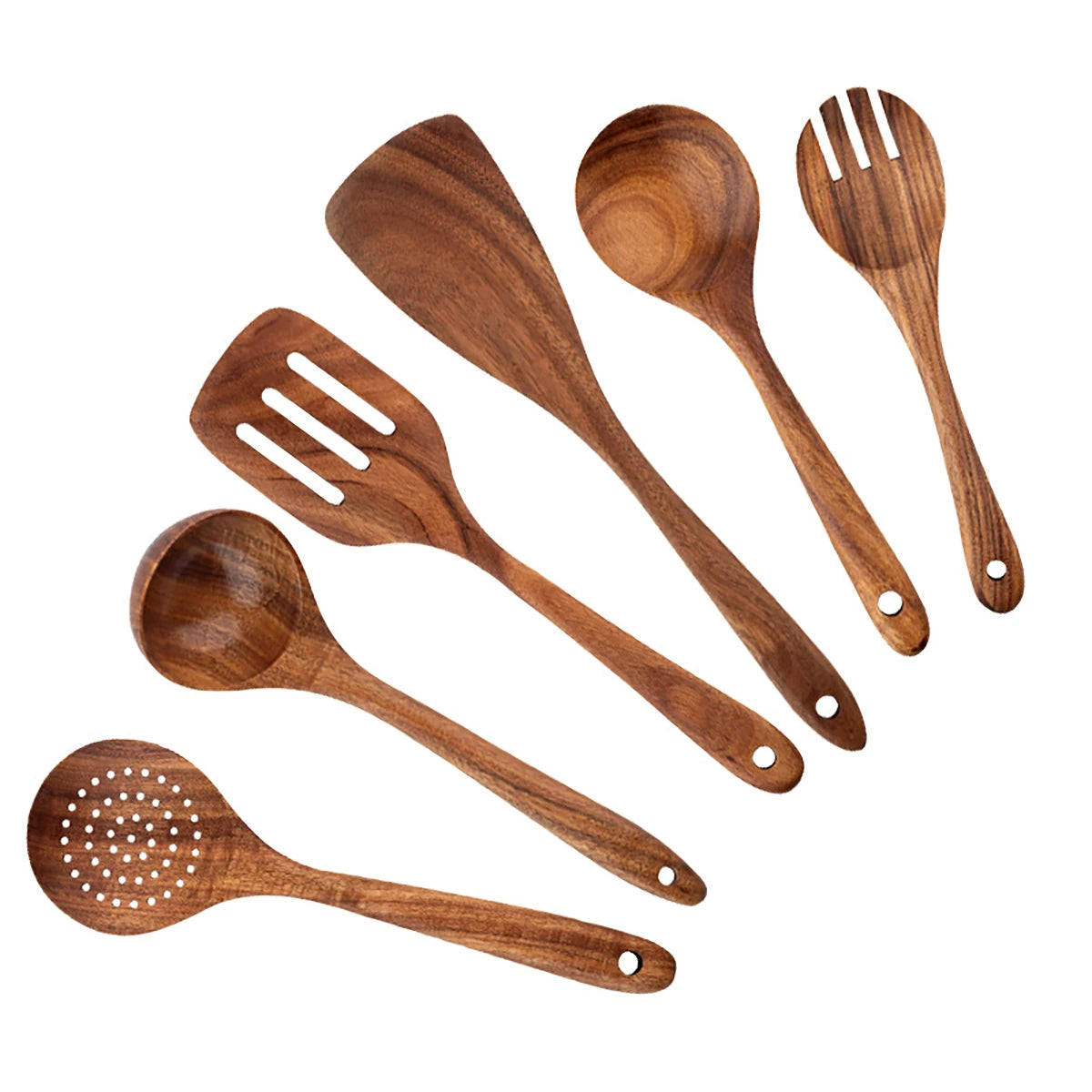 Wooden Kitchenware Cooking Set