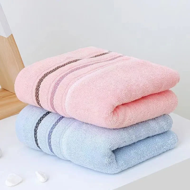 100% Cotton Striped Face Towel