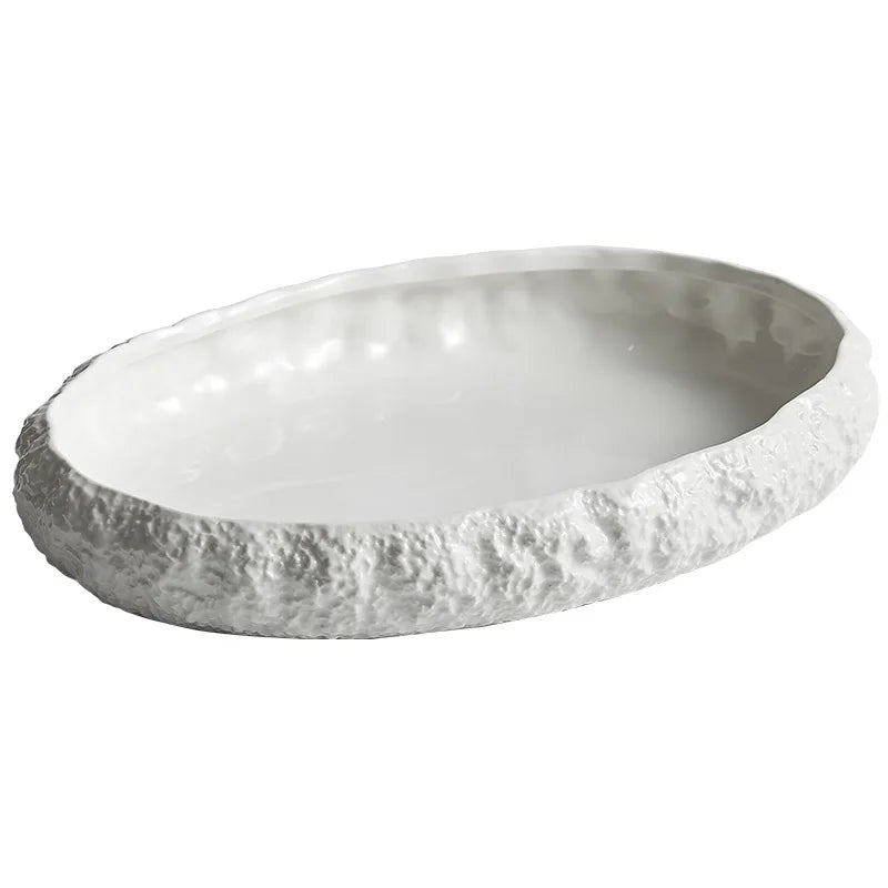 Nordic Style Porcelain Ceramic Dish – Minimalist Gift Piece