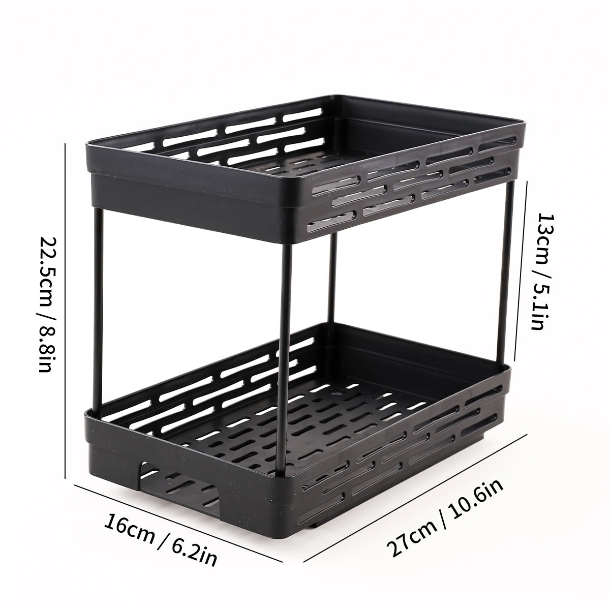 Tier Sliding Spice Rack – Multipurpose Kitchen Drawer Organizer