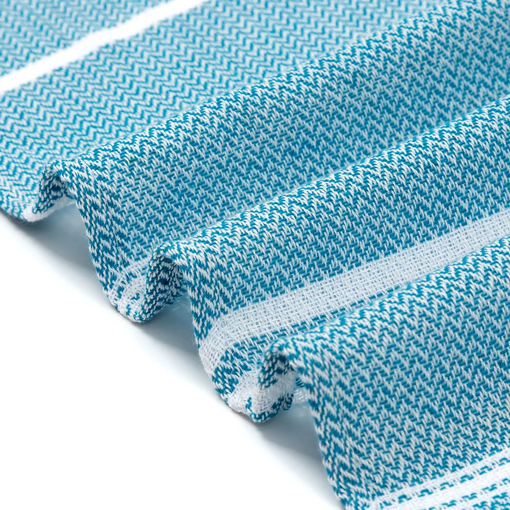 Striped Christmas Beach Towel – Soft, Quick-Absorbent & Machine Washable