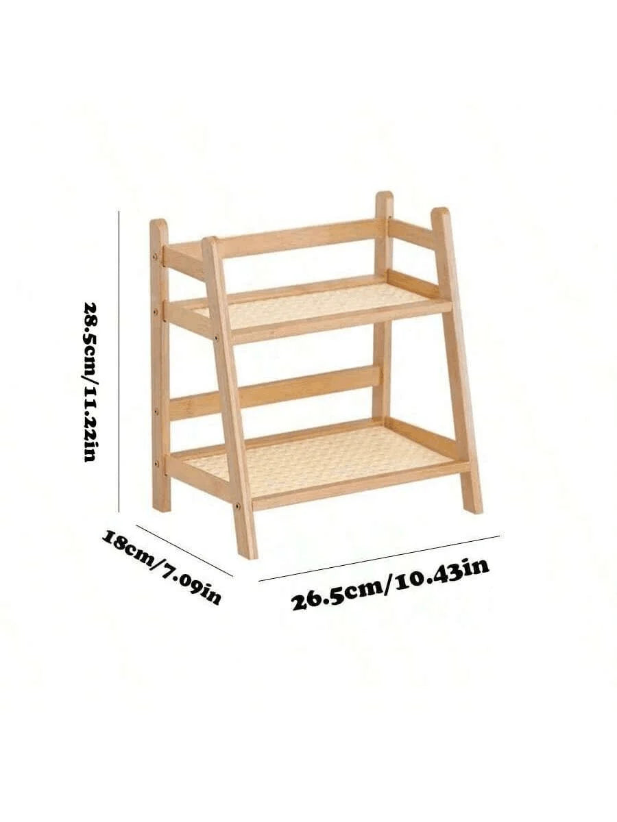 2-Tier Storage Rack – Compact Organizer Shelf