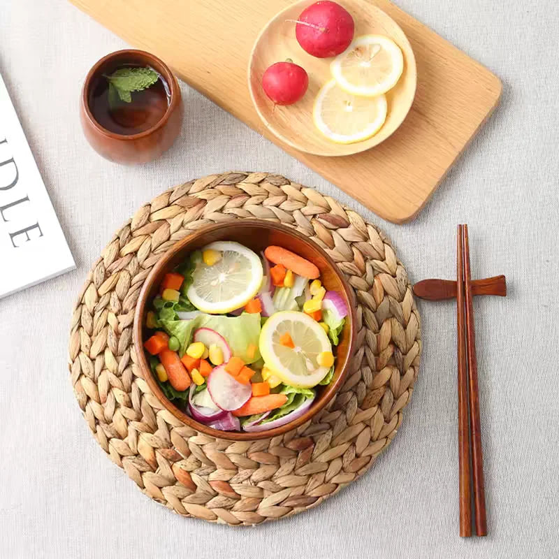 Wooden Jujube Bowl – Handcrafted Natural Solid Wood Bowl