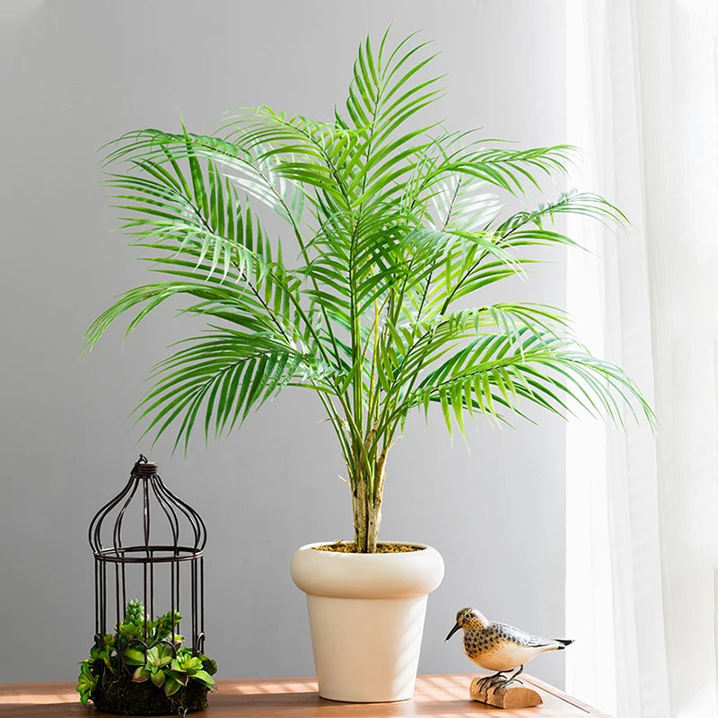 Artificial Tropical Green Leaf Branch – Realistic Faux Plant Décor