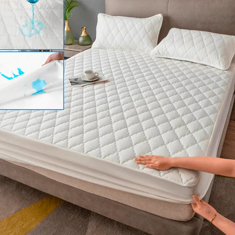 Waterproof Fitted Mattress Cover – Breathable & Durable Bed Protection