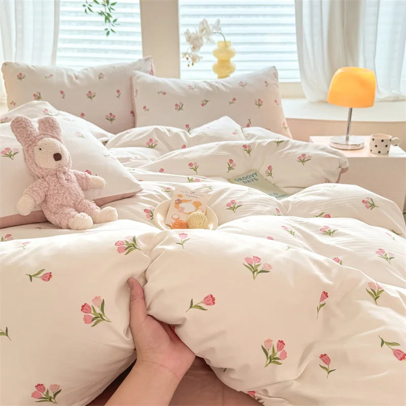 Pastoral Style Duvet Cover Set – 3 Pieces