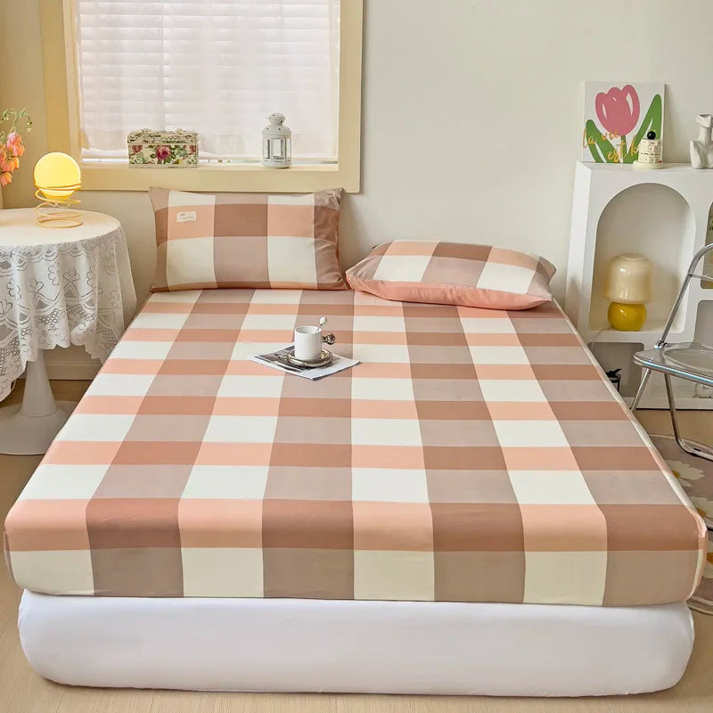 Soft & Breathable Fitted Sheet – Solid Color