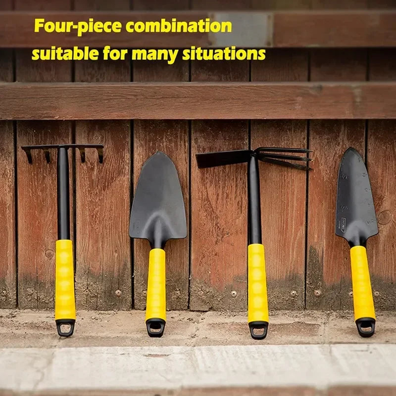 Stainless Steel Garden Tool Set – 4-Piece Multifunctional Kit