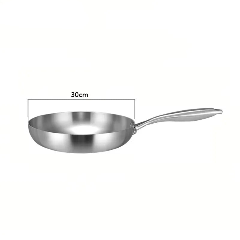304 Stainless Steel Non-Stick Frying Pan – For Gas & Induction Cookers
