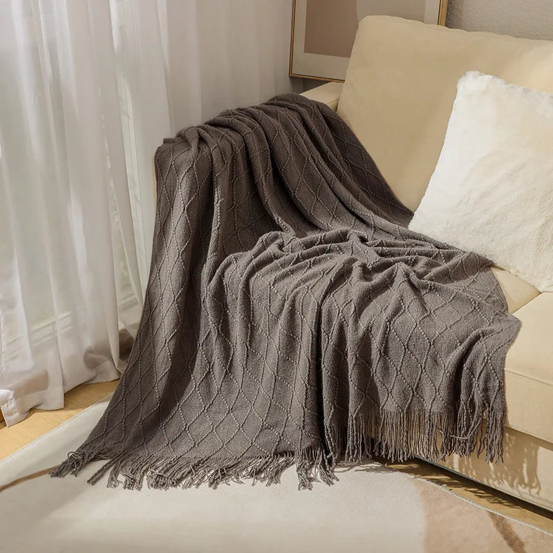 Wearable Acrylic Throw Blanket – Soft, Lightweight & Travel-Friendly