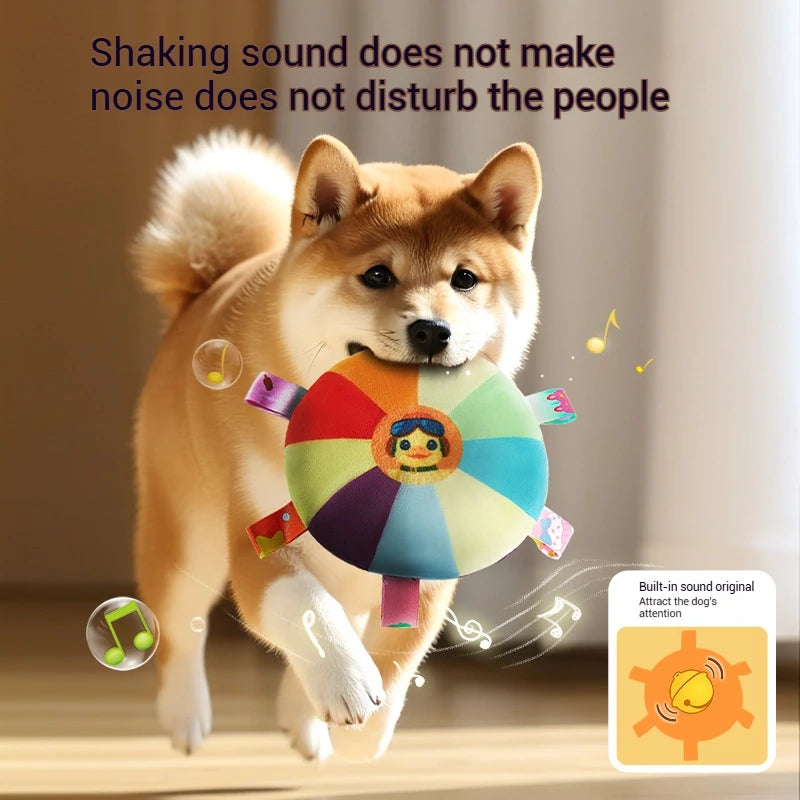 Plush Flying Disc Dog Toy – Bite-Resistant & Interactive