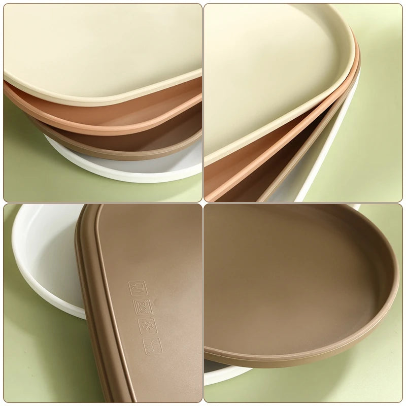 Candy Color Multi-Purpose Storage Tray – Plastic Decorative Organizer