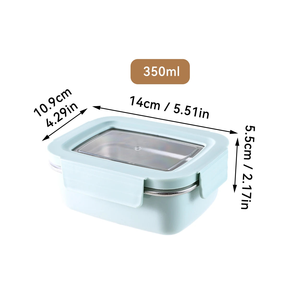 Stainless Steel Leakproof Food Container – Rectangle